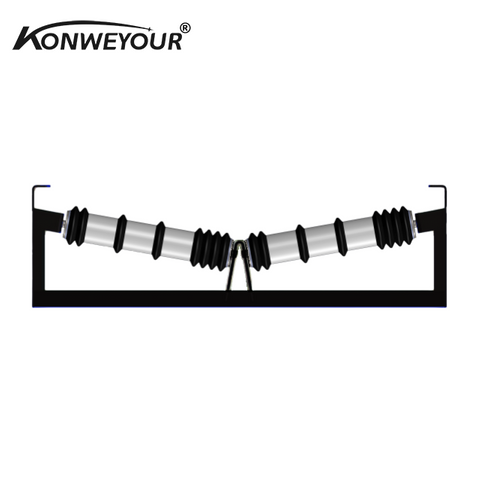  Rollero de retorno de disco de goma de 2 roll Vee para transporte de cinta