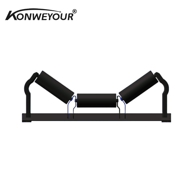 DIN Standard Belt Transporty Carry Roller para cantera